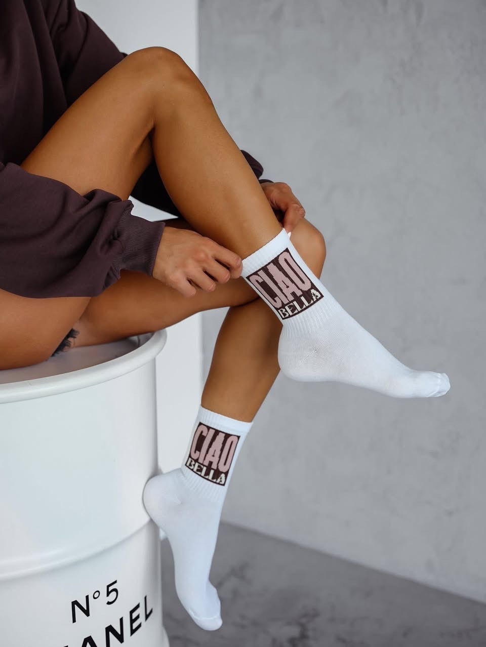 Skarpetki Damskie Białe Ciao Bella