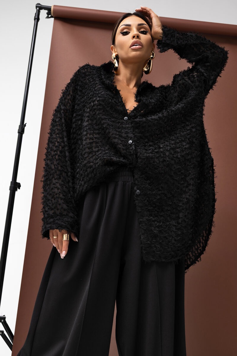 Damska Koszula Comes Next Miss City Official Czarna 