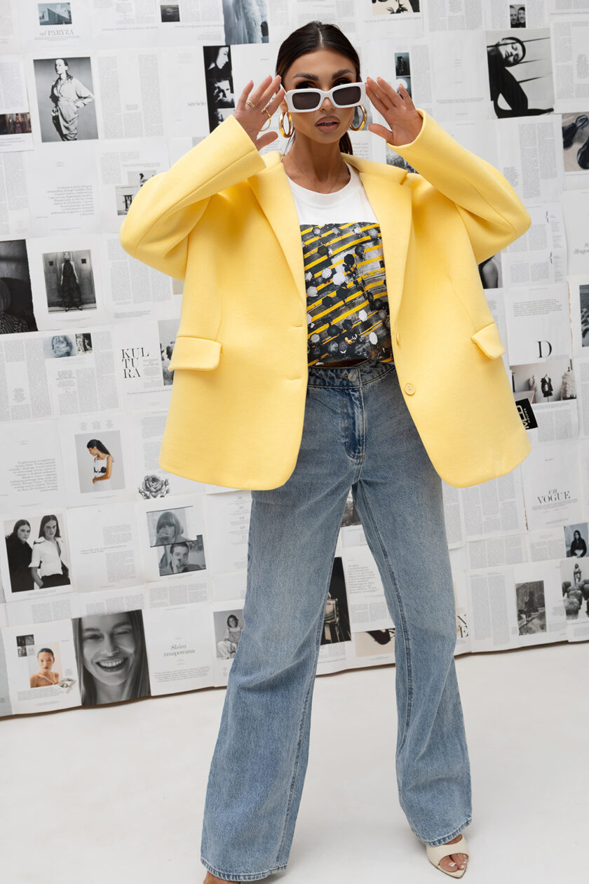 Damska Marynarka Miss City Official Clean Line (żółty)