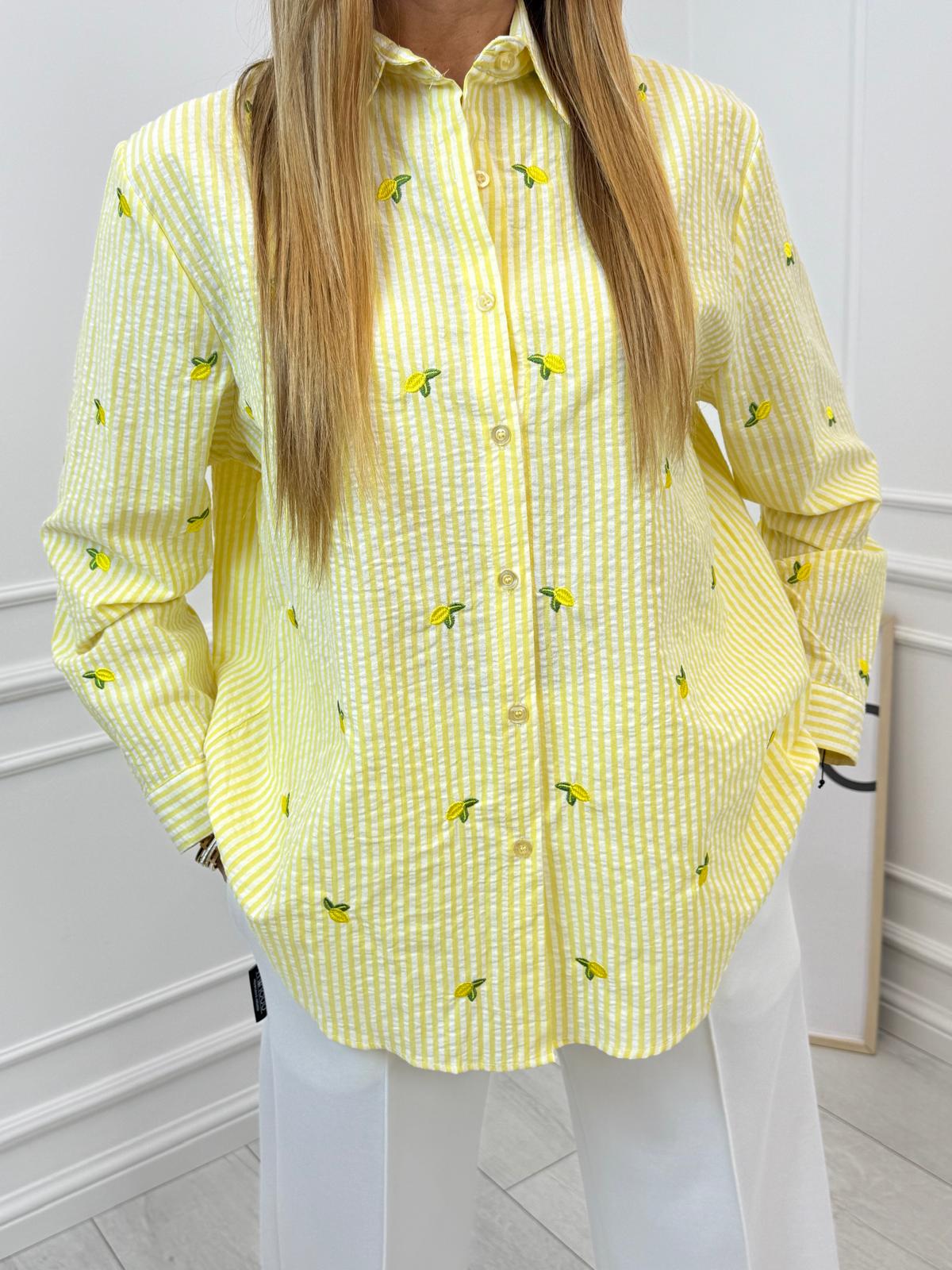 Żółta Koszula w Paski Cytrynka