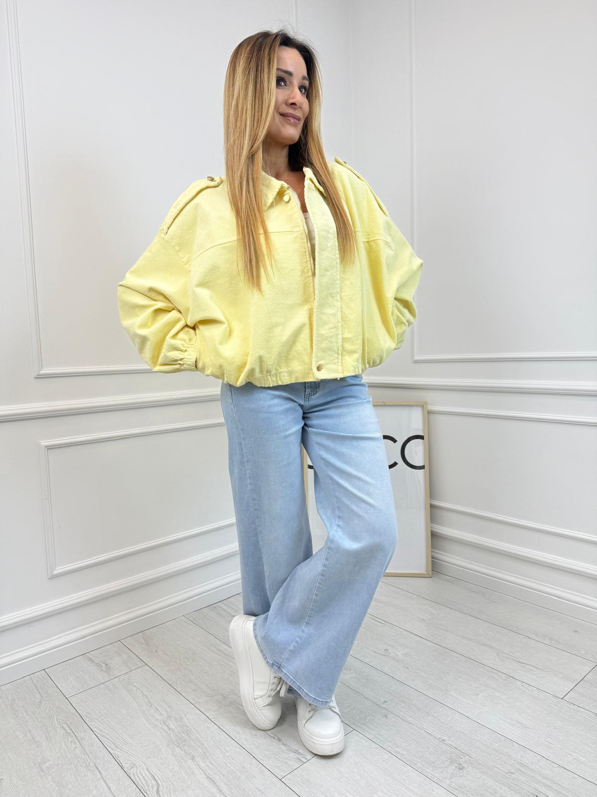 Sztruksowa Kurtka Lili Bananowa