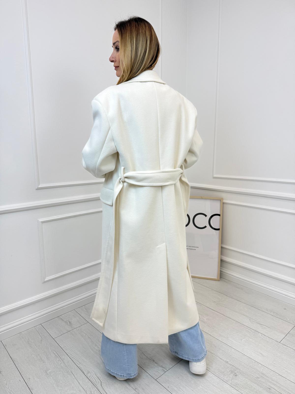 Ecru Przejściowy Płaszcz LUMINA