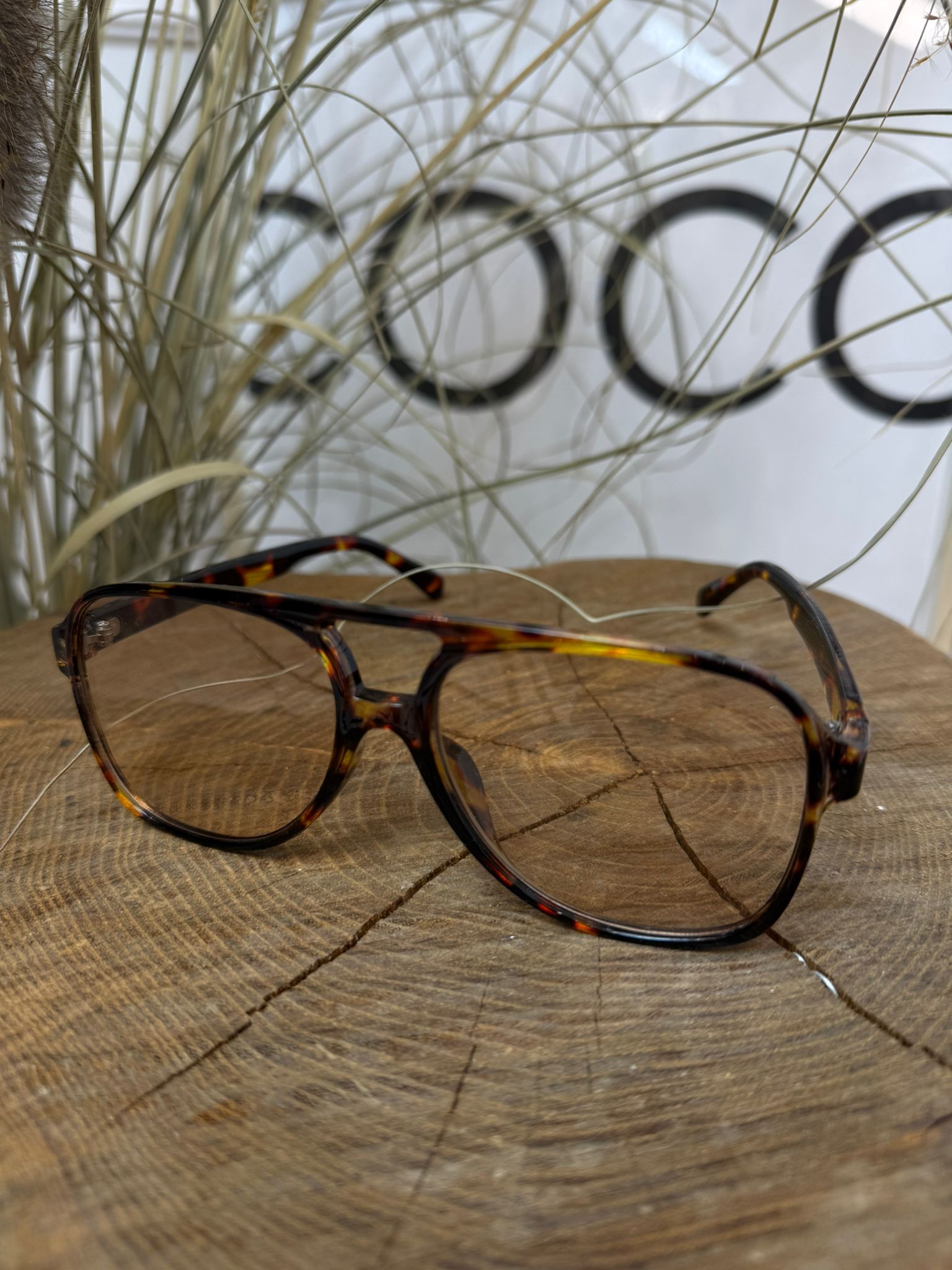 Okulary Przeciwsłoneczne Retro Jasny Brąz