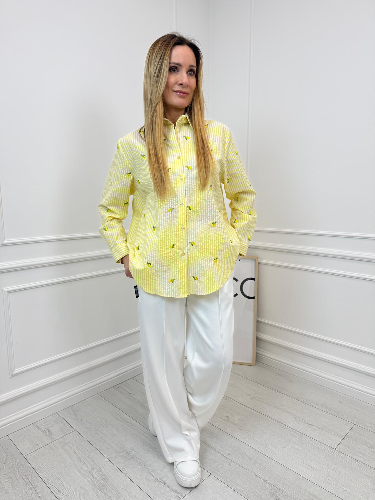 Żółta Koszula w Paski Cytrynka