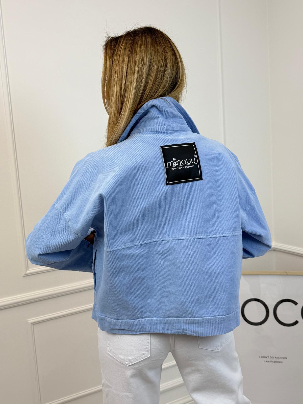 Niebieska Kurtka Katana Jeans Minouu Mimi