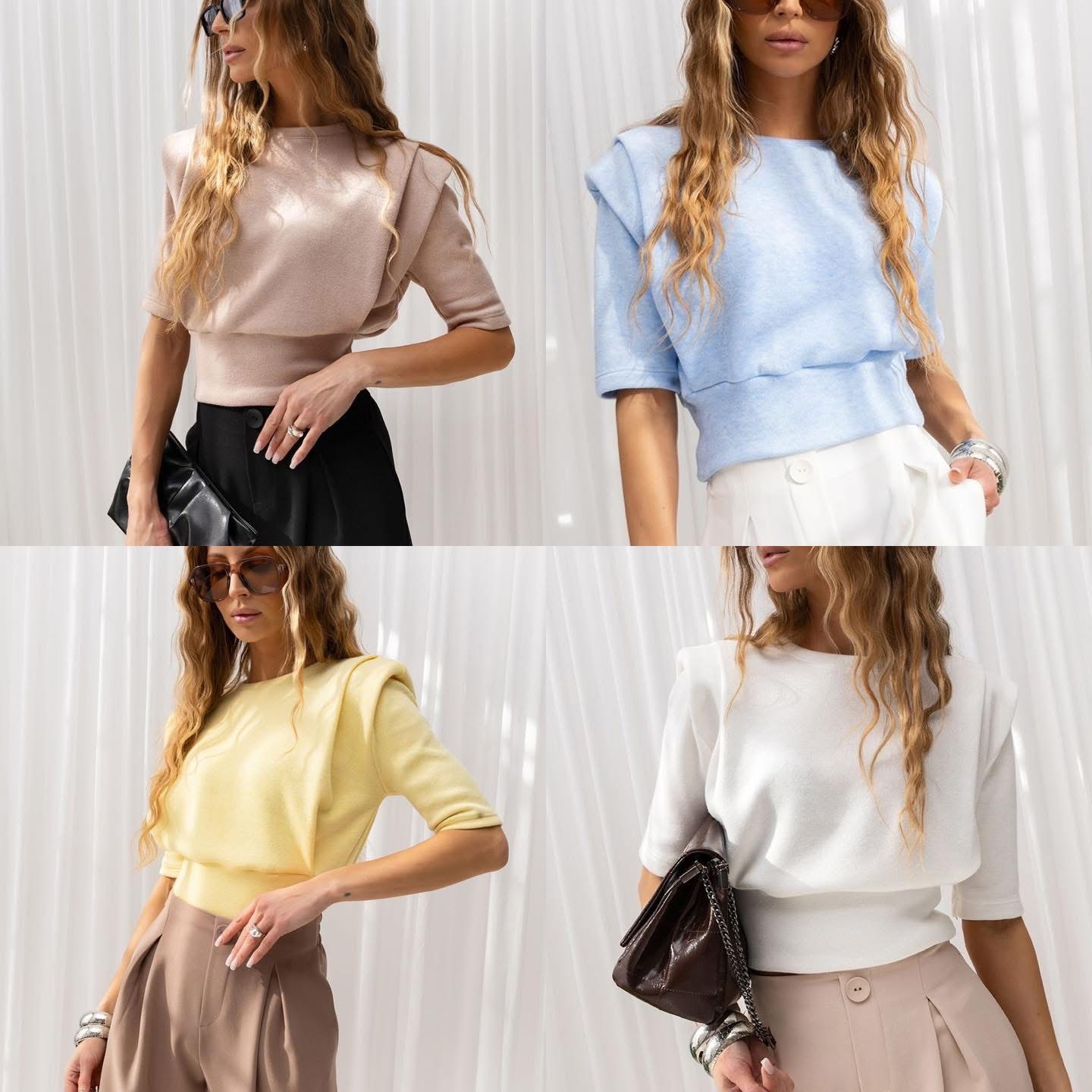 Żółty Sweterek Bluzka JOLMAR 