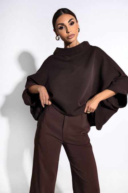 Damska Bluzka Kimono Miss City (brązowy)