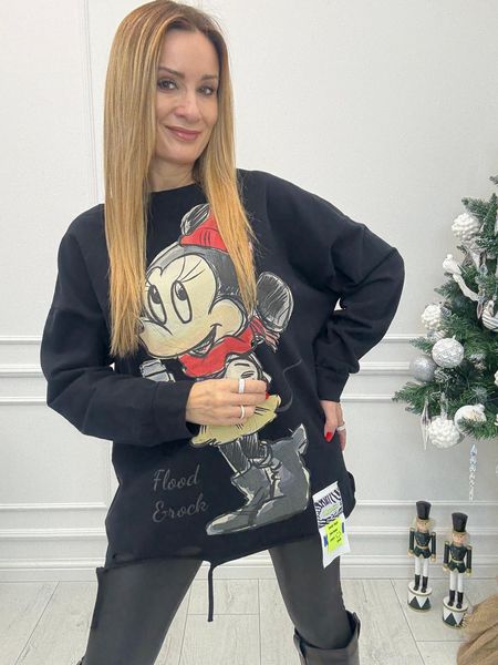Czarna Bluza Myszka Miki
