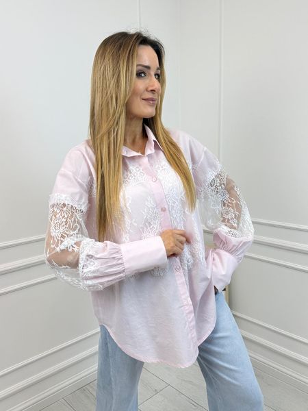  Różowa Koszula Miho's z Koronką