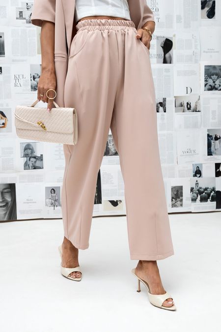 Damskie Spodnie Pure Flow (beżowy) Miss City Official 