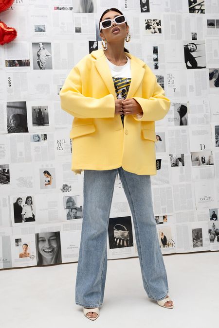 Damska Marynarka Miss City Official Clean Line (żółty)