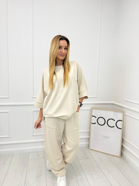 Beżowy Komplet Dresowy Colette / BLM