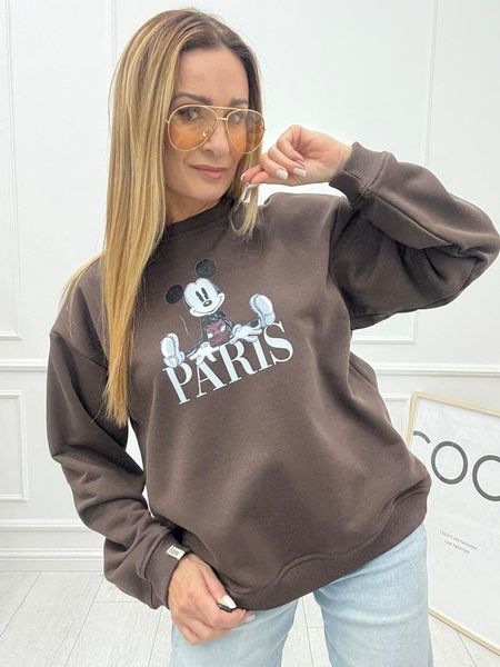  Bluza Nooda Myszka w Bordowych Spodenkach Kolor Wino