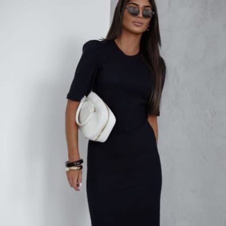 Czarna Dopasowana Sukienka Lily BOCCA 