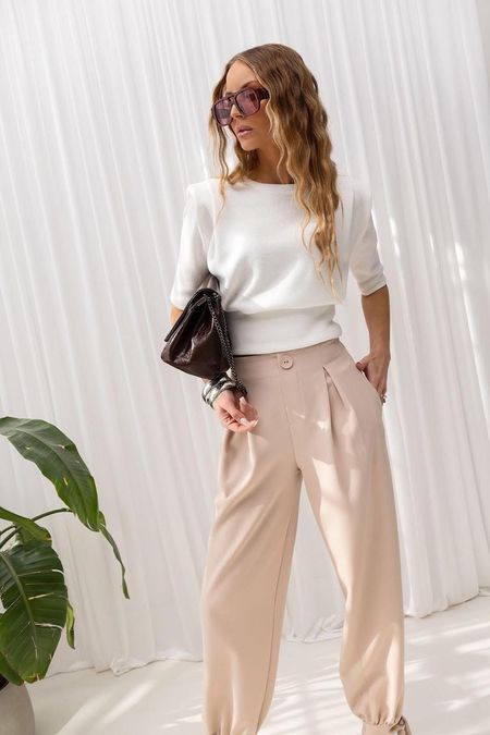 Biały Sweterek Bluzka JOLMAR 