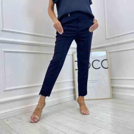 Spodnie Kanty Cygaretki Minouu Granatowe