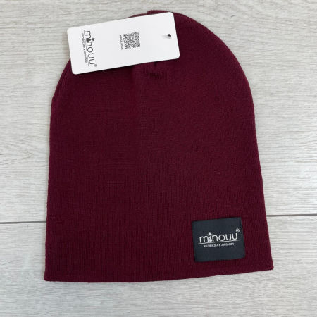 Klasyczna Czapka Minouu Wino
