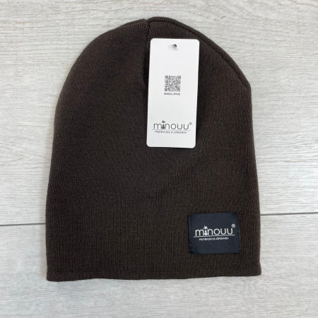 Klasyczna Czapka Minouu Czekolada 