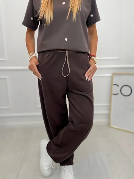 パンツ Wai Kei Logo embroidered sweatpants 5BNY317 PEOPLESTYLE(ピープルスタイル) - Logo Embroidered Sweatpants