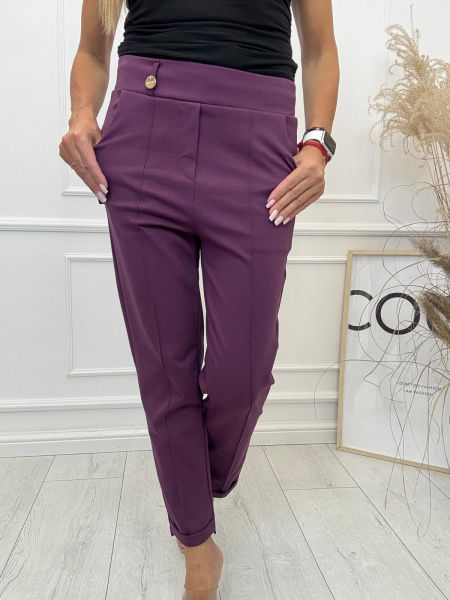 Spodnie Kanty Cygaretki Minouu Jagoda