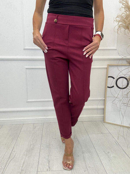 Spodnie Kanty Cygaretki Minouu Wino.