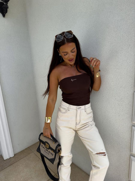 Czekolada Bluzka Top By Me