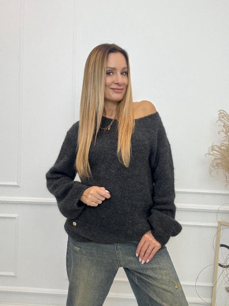 Sweter Minouu Moher Grafit