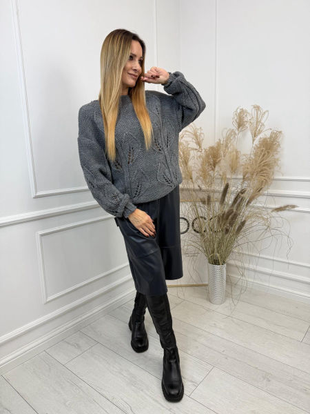 Spodnie Kuloty Granatowe Minouu