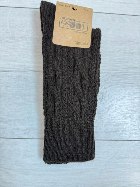 Skarpetki WOOL Czekolada 