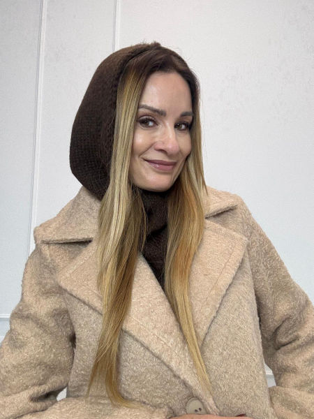 Kaptur Minouu Czekoladowy