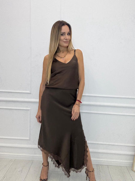 Czekolada Bluzka Top na Ramiączkach