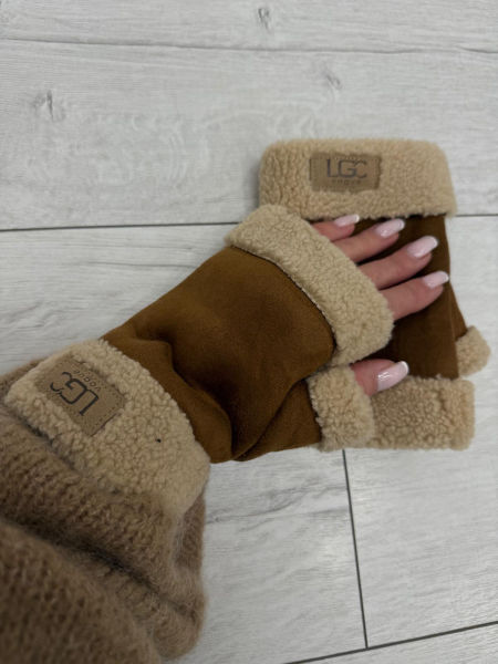 Karmel Rękawiczki Bez Palców LGC Vogue