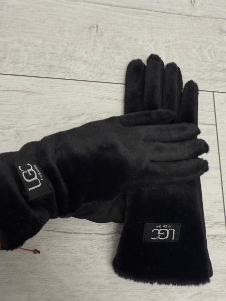 Czarne Rękawiczki UGC Fashion Futerko