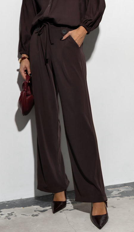 Luźne Spodnie Czekolada Xana