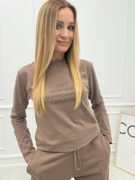 Mleczna Czekolada Bluzka Long BLM.