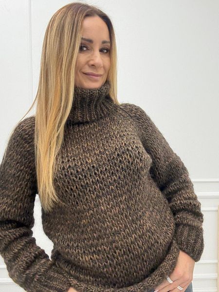 Sweter Minouu Golf Czekolada