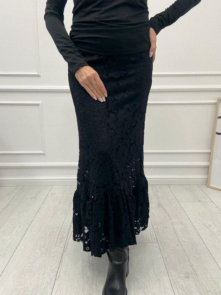  Spódnica Minouu Czarna Koronkowa