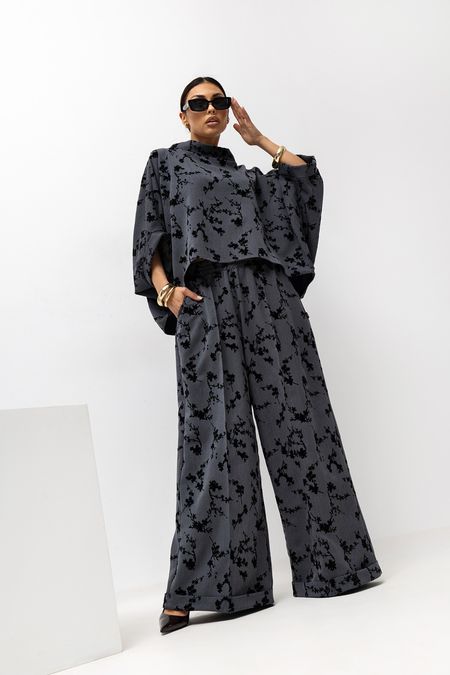 Damskie Spodnie Roses (szary) Miss City Official