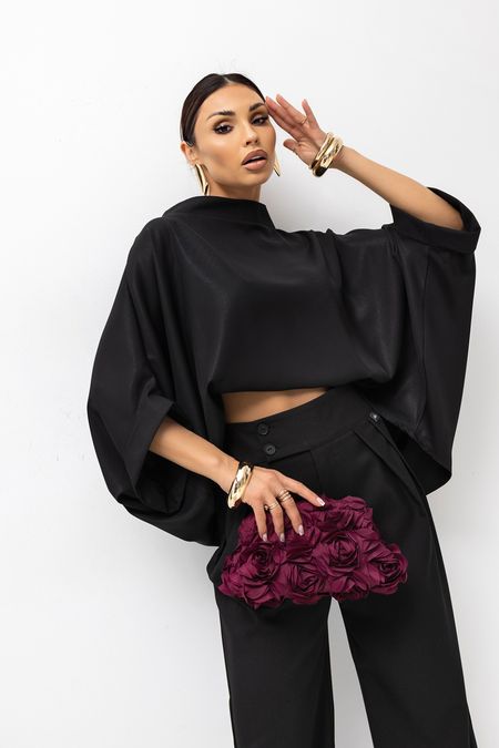 Damska Bluzka Shine Kimono (czarna) Miss City Official