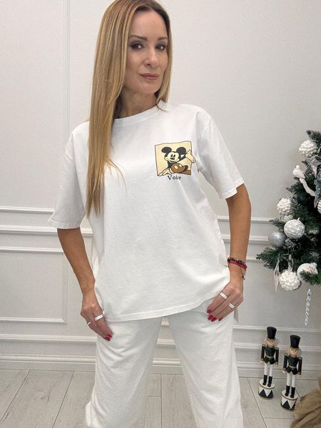 Biała Bluzka T-shirt Miki 