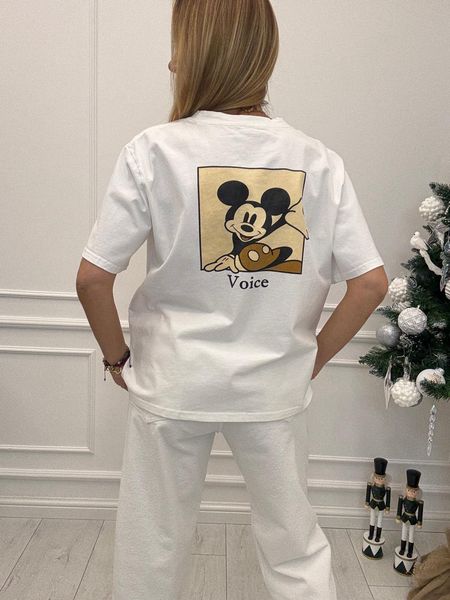 Biała Bluzka T-shirt Miki 