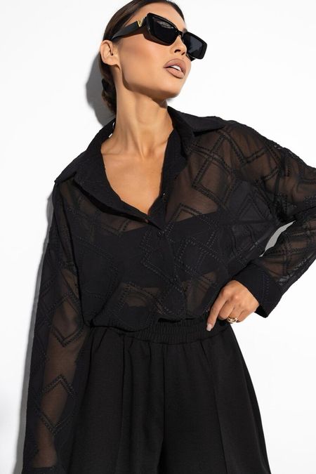 Damska Koszula Miss City Official Good Day Czarna 