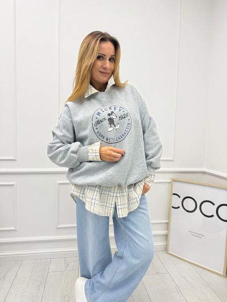 Bluza Mickey Szara