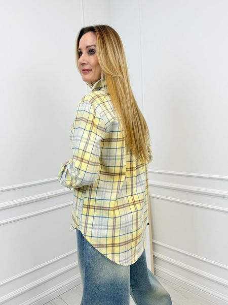 Bananowa Koszula w Kratkę 