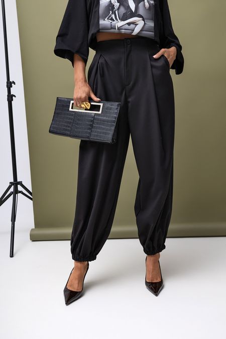 Damskie Spodnie One Steps (czarny) Miss City Official