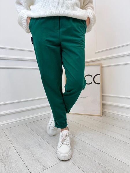 Bawełniane Spodnie Minouu Patka Zielone