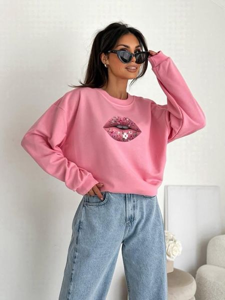 Różowa  Bluza BOCCA Usta