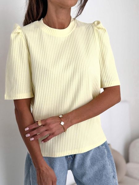 Bluzka z Bufiastym Rękawkiem Bocca Banan 