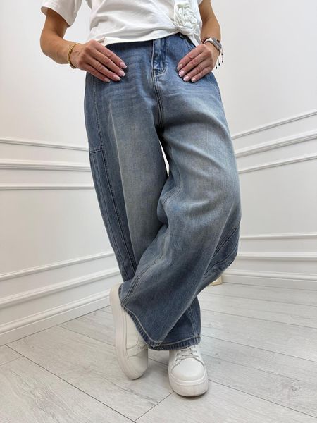 Spodnie Jeans Szeroka Nogawka