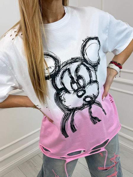  Bluzka T-Shirt Mickey Ombre